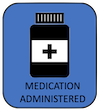 Image of a medicine bottle representing the administration of medication at this kennel 